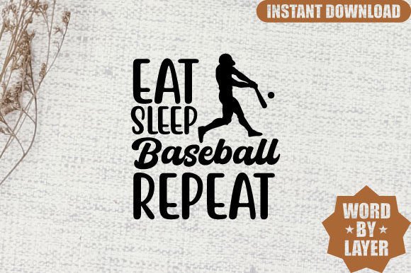 Eat Sleep Baseball Repeat Svg Design Graphics and Crafts Review