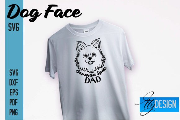 German Spits Dad SVG Design Dog Face Graphics and Crafts Review
