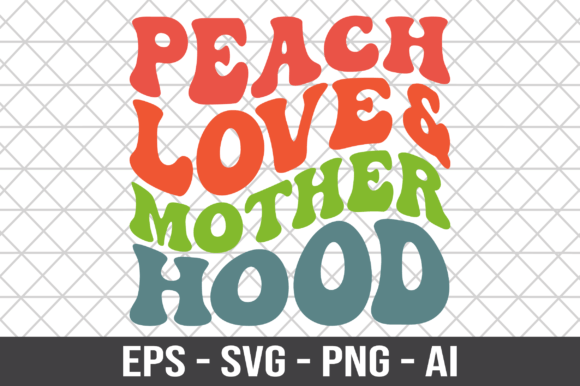 Peach Love Mother Hood Retro SVG Graphics and Crafts
