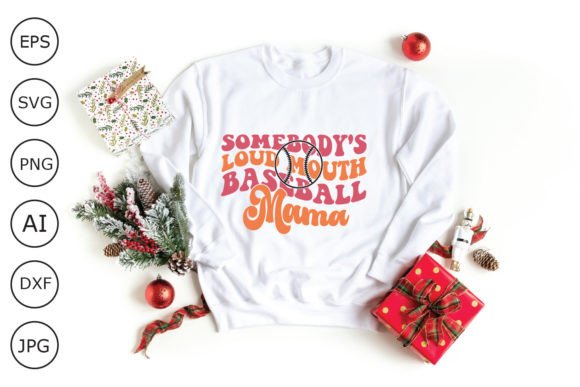 Somebody s Loud Mouth Baseball Mama Retr Graphics and Crafts Review